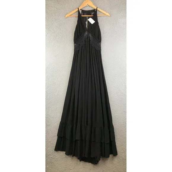 chinese dress ladies Sea Women's Rue Knit Midi Dress, Black, XL at Amazon Women's Clothing store main image 1